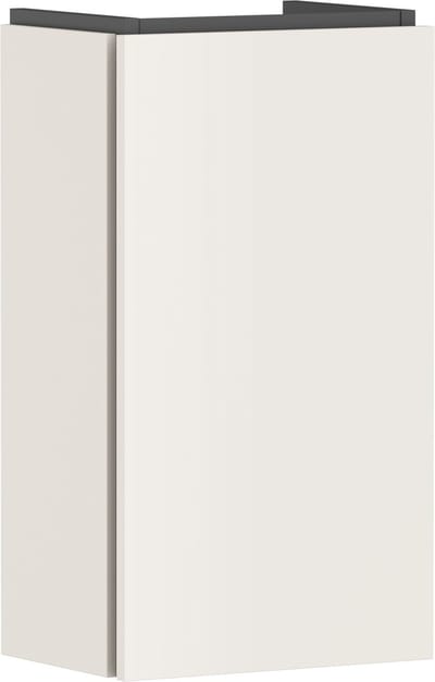 hansgrohe Xilesa E - Badmeubel - 340/240mm maat - Voor fontein - Rechts scharnier - Sand Matt Beige