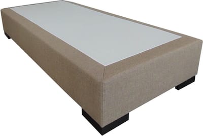 Slaaploods.nl Deluxe - Boxspring exclusief matras - 70x190 cm - Beige