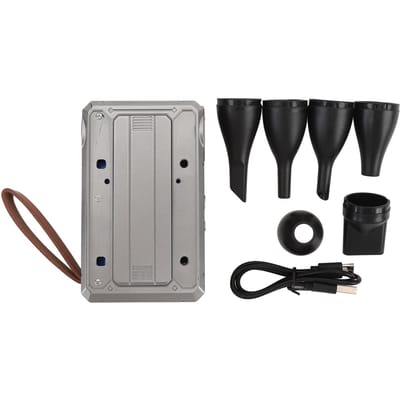 Jet Droogblazer Multifunctionele Sneeuwverwijdering Draagbare Powerbank Mini Turbo Ventilator voor Auto Toetsenbord gray