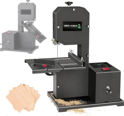 Tafelbandzaag - Houtbewerkingszaag - Precisie zagen - 5-in-1 functionaliteit - 70mm zaagdiepte - Metaal
