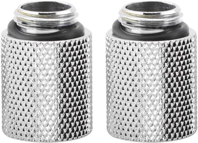 Computer Water Cooling Extension Connector G1/4" Male naar Female Adapter voor 20mm Slang - 2 Stuks, Geschikt voor PC Koeling en Verbeterde Prestaties