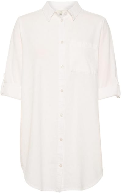 Kaffe KAnaya Shirt Tunic Dames Tuniek - Chalk