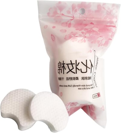 Katoenen Gezichtsschijven - Wasbare Make-up Pads - Make-up Verwijderen - 3D Pareltextuur - 100 stuks - Natuurlijk