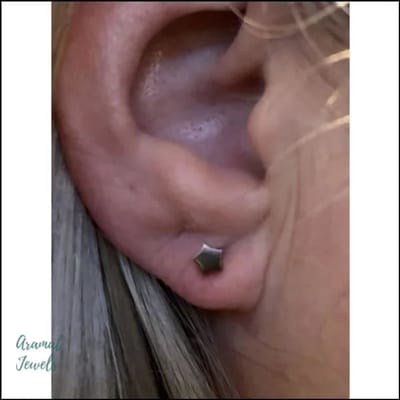 Aramat Jewels | Oorbellen | RVS Ster Oorbellen Diverse Kleuren - Verjaardag Cadeau Oorstekers | 4mm / Rosékleurig | | | | Kinderen, Volwassenen | Verkleurd niet