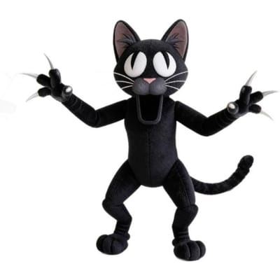 Nieuw op voorraad Zwarte Kat 99 Nachten In Het Bos 99Nights Pluche Pop Schattige Anime Merchandise Speelgoed Verjaardag Kerstcadeau black