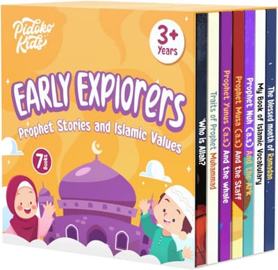 Set van 7 Islamitische Kinderboeken: Profeet Verhalen, Ramadan & Woordenschat (3+ jaar)