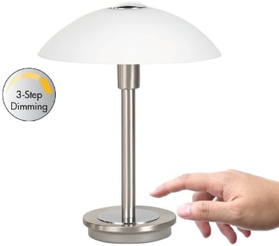 HighLight tafellamp Touch 26 cm - mat staal