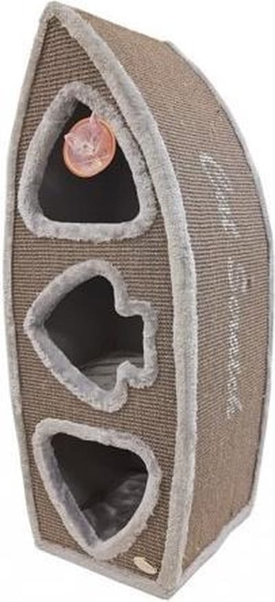 Krabtoren Sisal 3 Gaats - Grijs 40x36xh100 cm