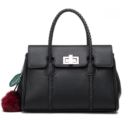 Sac à main à motif litchi pour femme, sacoche à bandoulière simple, inclinée, style printemps-été, style européen et américain, en cuir platine gray