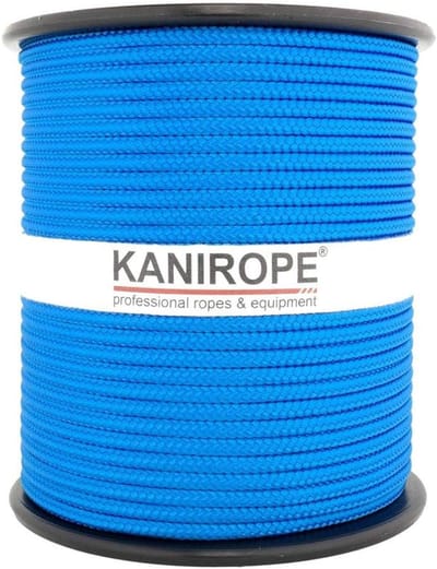 PP Touw - Polypropyleen Koord - Bevestigen & Zekeren - 16-voudig Gevlochten - 3mm x 100m - Blauw