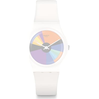 Swatch Plastic - Originals Medium (34mm) /Access/Solar/Musicall/Stop - G/SK/SL/SR/SS/SO28 AGW709 GW709 Color Calendar Horlogeband