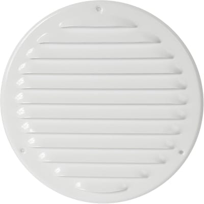 Ronde Ventilatierooster 16 cm Wit - Metalen Soffit Ventilatieopening met Geïntegreerd Vliegengaas