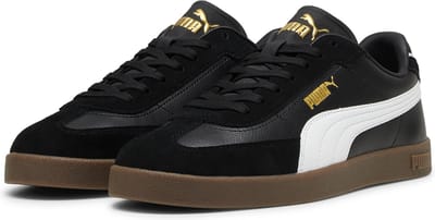 PUMA Puma Club II Era Unisex Sneakers - PUMA Black-PUMA White-PUMA Gold