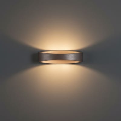 Wandlamp | 25 cm | Medusa wandlampen | ingebouwd LED | bruin | aluminium metaal | moderne design verlichting