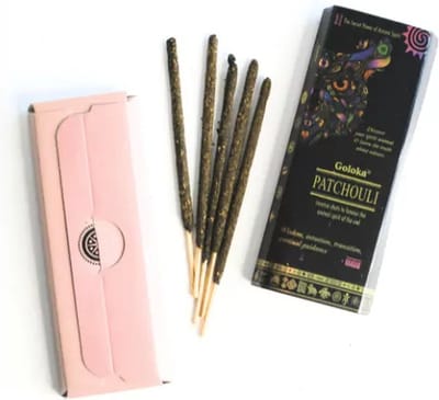 Goloka - Patchouli - Wierook - Patchouly - Harswierookstokjes - 3 doosjes