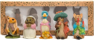 Riet toppers set - Tuin decoratie - Planten steunen - Vorstbestendig UV-bestendig - 5 stuks - Meerkleurig
