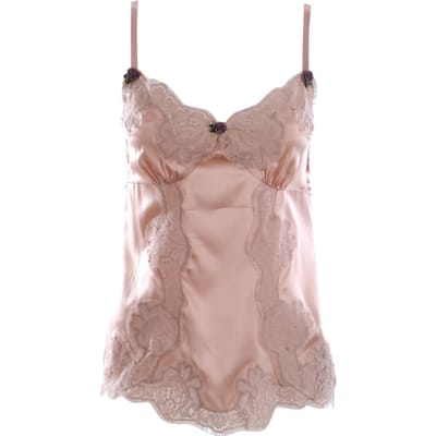 Dolce & Gabbana Women Laced Flower Buttons Top