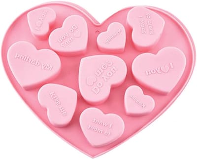 Siliconen vorm voor hartvormige letters, ideaal voor chocolade en kaarsen, voedselveilig, perfect voor DIY Valentijnsdag en creatieve projecten