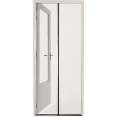 CanDo Magneethor Hordeur Vliegengordijn - Wit profiel - Zwart gaas - 95x235cm