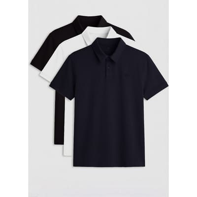 Heren Katoenmix Polo T-shirt