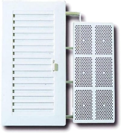 Rechthoekig Ventilatie Rooster met Muggennet voor Badkamer en Keuken (2 stuks)