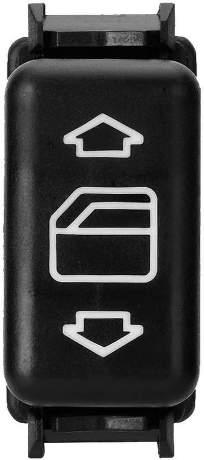 Raamschakelaar Elektrisch - Venster Bediening - Auto Ramen - Duurzaam ABS Materiaal - 10x10x10 cm - Zwart
