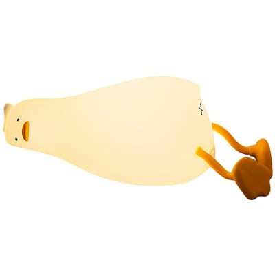 Schattig eend nachtlampje Warm wit nachtlampje met aanraaksensor 3 lichthelderheid Zachte siliconen wit
