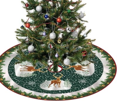 Kerstboomkleed 90 cm - Decoratieve Basisbedekking voor Kerstboom Versiering en Creatieve Thuisdecoratie