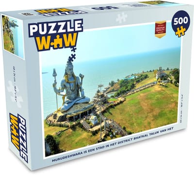 Puzzel Murudeshwara is een stad in het district Bhatkal Taluk van het - Legpuzzel - Puzzel 500 stukjes