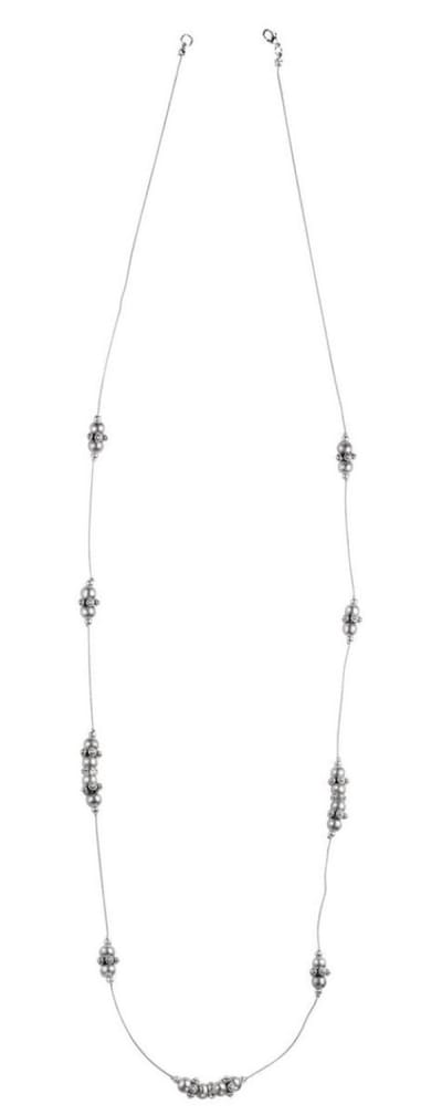 Behave - Lange ketting met decoratieve kralen en steentjes - 118 cm
