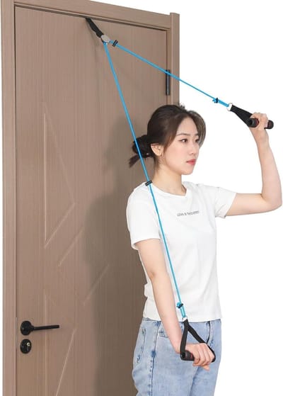 Schouder Katrol - Revalidatie Hulpmiddel - Schouder Herstel - Verstelbaar Met Stopknop - 220 cm Lengte