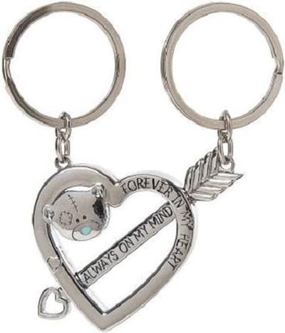 ME TO YOU Sleutelhanger dubbel hart en pijltje - valentijn