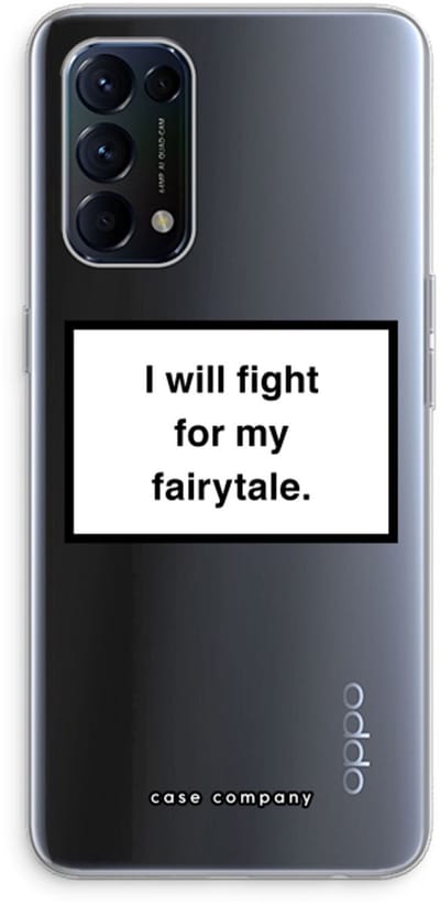 Case Company® - Hoesje geschikt voor Oppo Find X3 Lite hoesje - Fight for my fairytale - Soft Cover Telefoonhoesje - Bescherming aan alle Kanten en Schermrand