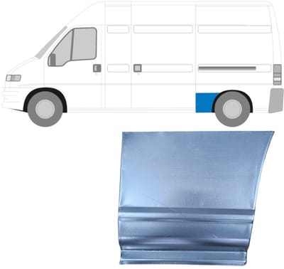 Reparatiepaneel achterspatbord voor Peugeot Boxer 1994-2006 / Links
