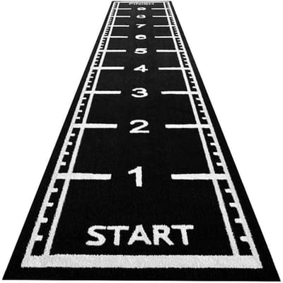 ForzaFit Sprinttrack kunstgras - Indoor/Outdoor - 10 x 2 meter - Zwart - 17 mm