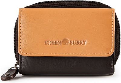 Greenburry Nappa Portemonnee RFID-bescherming Leer 11 cm - Dames - Horizontaal - brown-tan