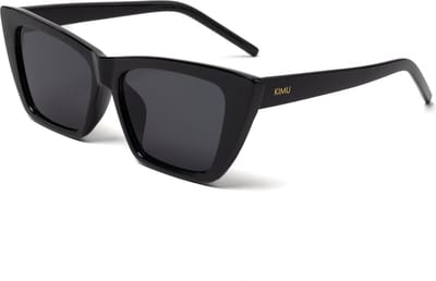 KIMU® Vierkant Cat Eye - Zwart Montuur - Zwarte Glazen - Kat Tijger Vlinderbril Oversized Retro Hollywood Vleugels Elegant Vintage Feline Festival