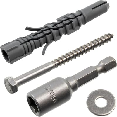 Nylon Pluggen Set - Bevestigingsset Schroeven - Muurmontage Klussen - Robuuste Verbinding Holle Materialen - 8x60 mm Pluggen