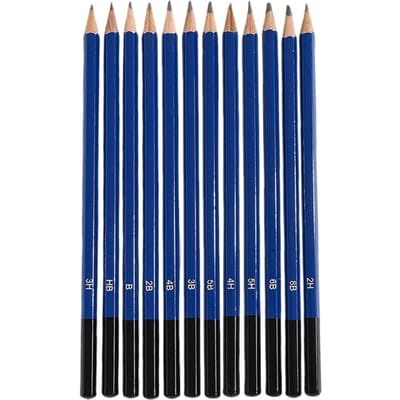 12 Delen Professionele Teken Schets Potlood Collectie Schets Kunst Potloden Grafiet Kleurpotloden voor Beginners Pro Kunstenaars Kantoorbenodigdheden