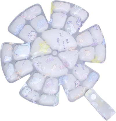 Hoed IJspak - Hoofkoeler Pad - Buitenactiviteiten Koelen - Natuurlijk Koelmiddel - 19x19 cm - Blauw