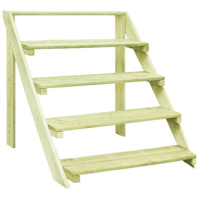 vidaXL - Plantenstandaard - 80x80x80 - cm - geïmpregneerd - grenenhout