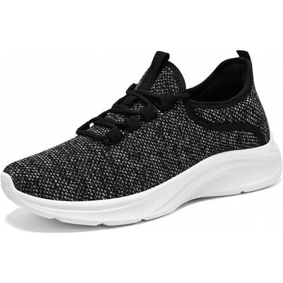 Schoenen voor Dames Dames Veelzijdige Casual Sportschoenen Ademende en Diepe Mesh Schoenen Zachte Zool Comfortabele Vliegende Damesschoenen 41 black