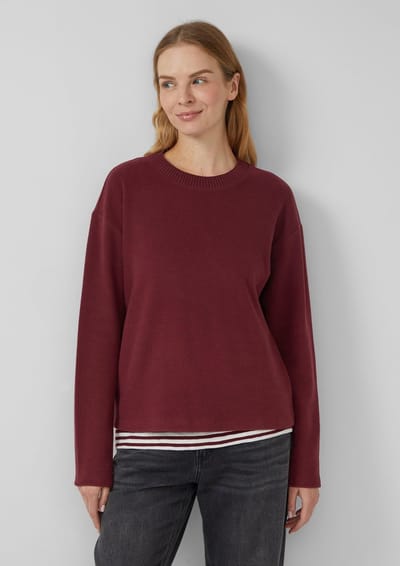 s.Oliver  Sweatshirts Burgundy Taglia: 34 | Maglioni a maglia Outlet | Donna | Marrone