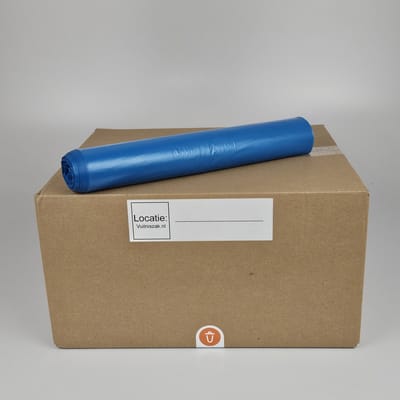 Afvalzak blauw – 82liter – 1rol – 70x90cm