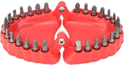 Denture Drill Houder voor Tandheelkundige Organisatie met Hanger en Decoratieve Schroevendraaier voor 28 Gaten en Ornamenten