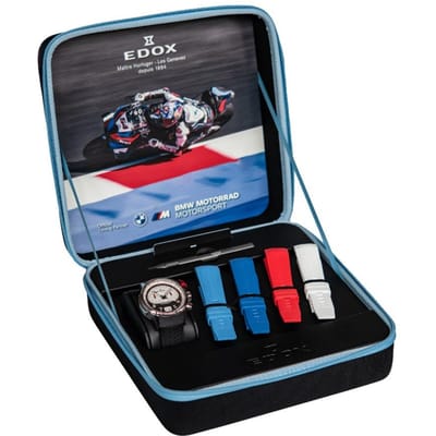 Edox Chronorally 38003-TINR-CANBR Chronorally 45 - BMW Motorsport Horloge