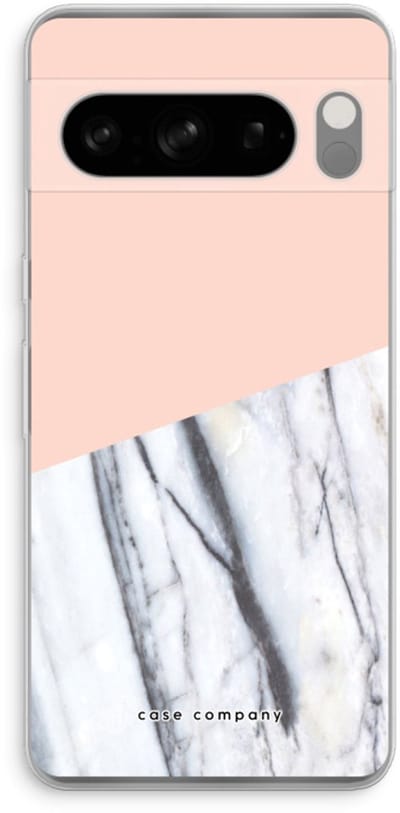 Case Company® - Hoesje geschikt voor Google Pixel 8 Pro hoesje - A touch of peach - Soft Cover Telefoonhoesje - Bescherming aan alle Kanten en Schermrand