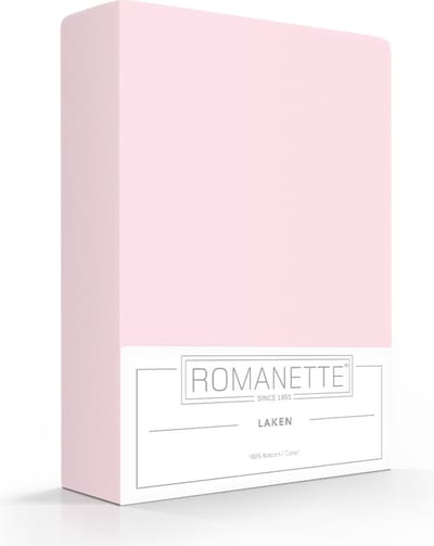 Katoenen Lakens Romanette Roze-150 x 250 cm