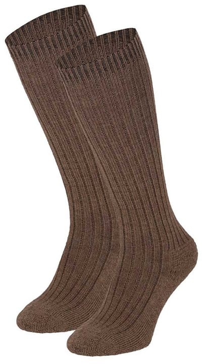 Angro - 3-Pack - Sterke Kniekousen - Badstof Voetbed - Merino Wol - Heren / Dames - donker beige - 45-47 - 136010000