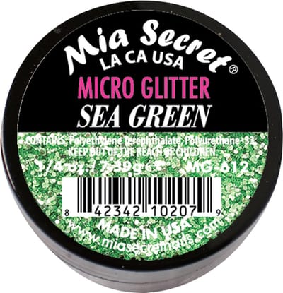 Micro Glitter Acrylpoeder Sea Green